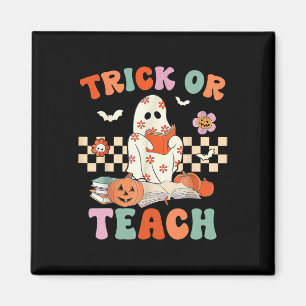Aimant Ou Enseigner Super Halloween Retro Floral Gho