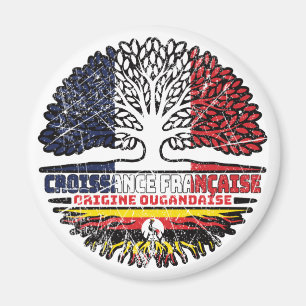 Aimant Ouganda Ougandais Français France Arbre Racines Dr