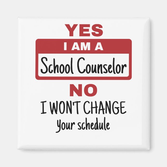 Aimant Oui Je suis conseiller scolaire Modifier le calend (Devant)