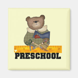 Aimant Ours avec la règle Tshirts et cadeaux préscolaires
