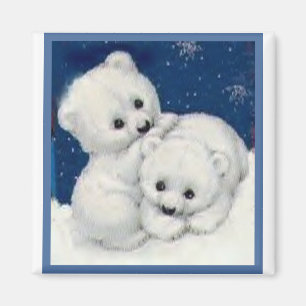 Aimant Ours blanc mignon CUB