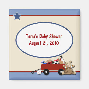 Aimant Ours de nounours peu d'aimant rouge de baby shower