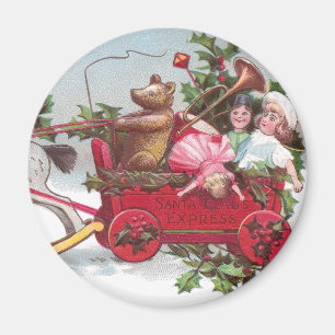 Aimant Ours de nounours, poupées et Noël de cru de