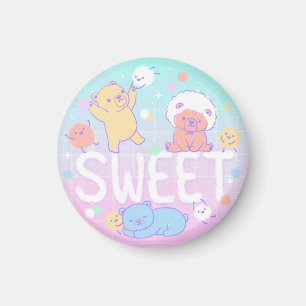 Aimant Ours doux avec monstres en luffy