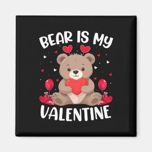 Aimant Ours est mon cœur d'amour de la Saint-Valentin Our