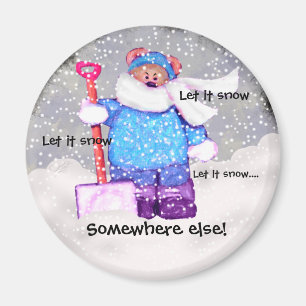 Aimant Ours fol de neige.