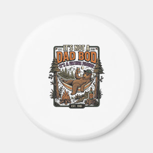 Aimant Ours Papa drôle de corps de camping Figure de père