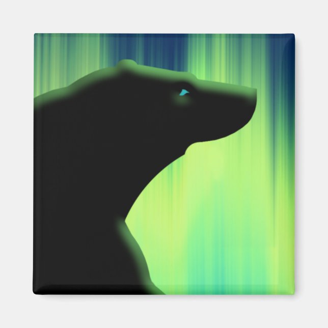 Aimant Ours Polaire Frigo Magent Faune Art Cuisine Cadeau (Devant)