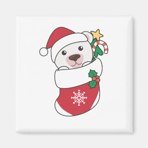 Aimant Ours polaire Noël Neige hiver Animaux Polaires