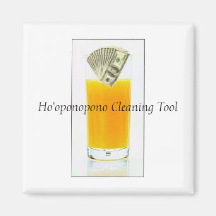 Aimant Outil de nettoyage de Ho'oponopono de jus d'orange