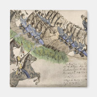 Ouverture de la bataille de la petite corne (encre