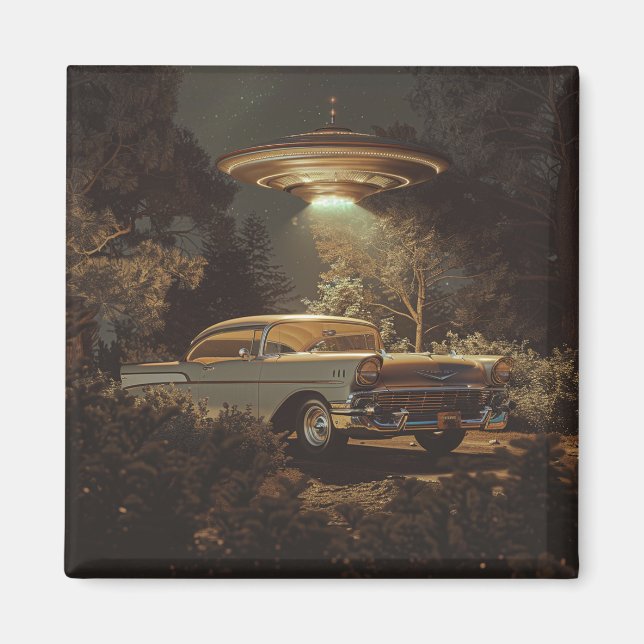 Aimant OVNI et Stanley's 1956 BelAir (Devant)