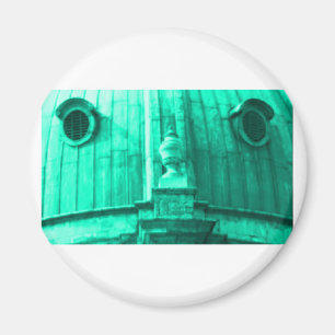 Aimant Oxford 1986 snapshot 163 Cyan Le MUSÉE Zazzle Gi