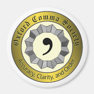 Aimant Oxford Comma Society
