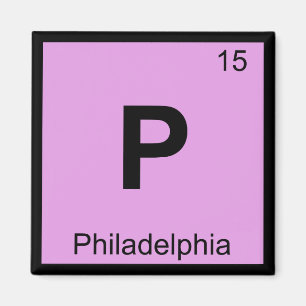 Aimant P - Chimie de Philadelphie Pennsylvanie périodique