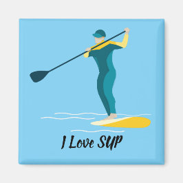 Aimant Paddleboarding en stand-up