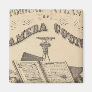 Aimant Page de titre Carte de l'atlas du comté d'Alameda