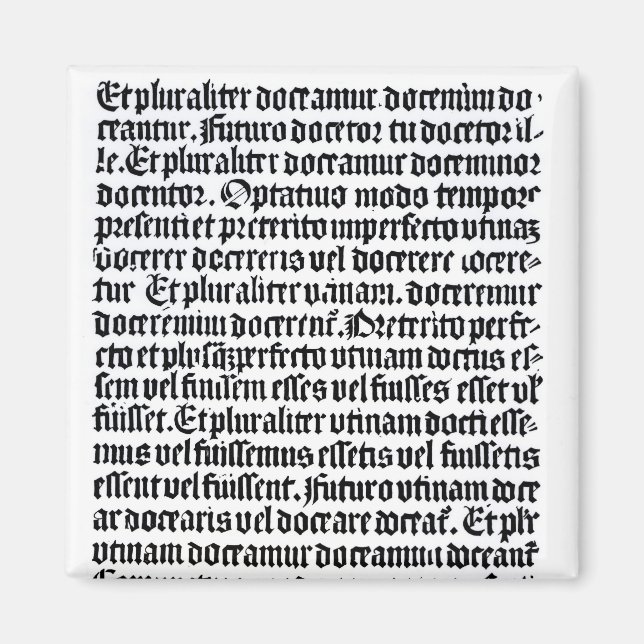 Aimant Page du "Grammaire Latine" (Devant)