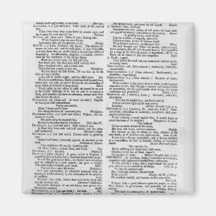 Aimant Page d'un dictionnaire