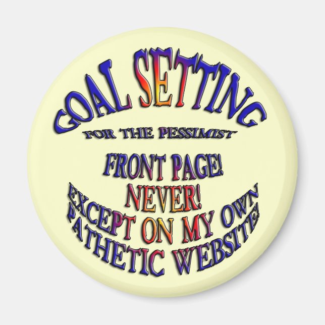 Aimant Page frontale jamais en ligne (Devant)