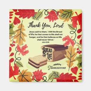 Aimant PAIN DE VIE Bon thanksgiving