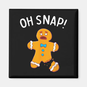 Aimant Pain d'épices Homme Oh Snap Noël Funny Cookie Bak