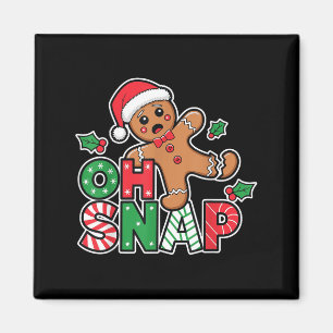 Aimant Pain d'épices Homme Oh Snap Noël Funny Cookie Bak