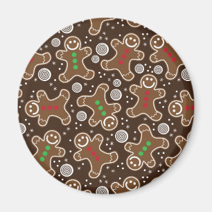Aimant Pains d'épices Brown Red Green Christmas