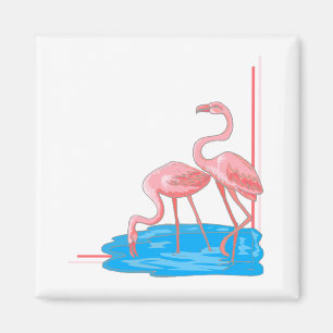 Aimant Paire de Flamant rose