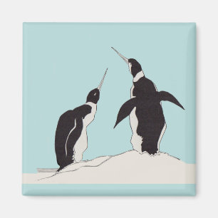 Aimant paire de pingouins