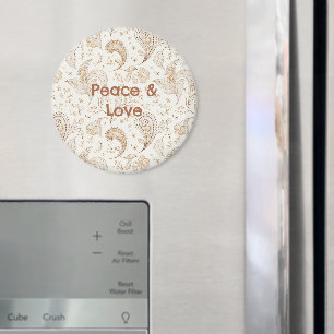 Aimant Paix Amour Bohème Hippie Soixante Paisley