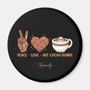 Aimant Paix, Amour, Bombes De Coca Chaud - Vacances D'Hiv