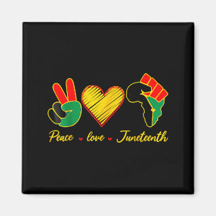 Aimant Paix amour juneteenth fierté fille noire reine noi