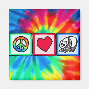 Aimant Paix, Amour, Pandas