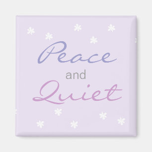 Aimant Paix et mots tranquilles (Lilac)