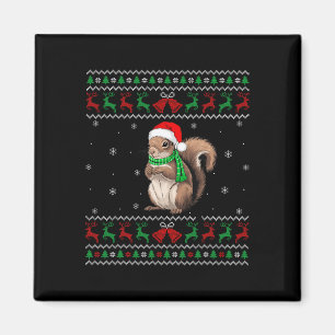 Aimant Pajama de Noël d'écureuil de Noël de Noël de Santa