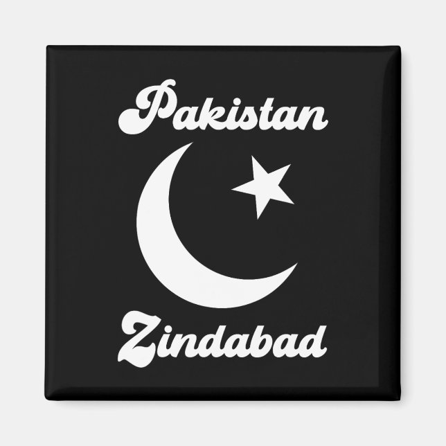 Aimant Pakistan Zindabad Dil Dil Pakistani Drapeau Cardia (Devant)