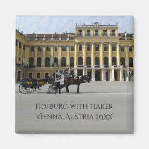 Aimant Palais de Schönbrunn avec Fiaker Vienne, Autriche