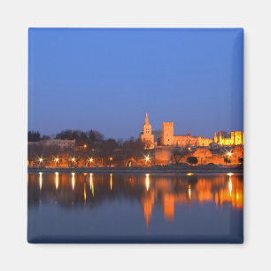 Aimant Palais des Papes à Avignon et le Rhône à