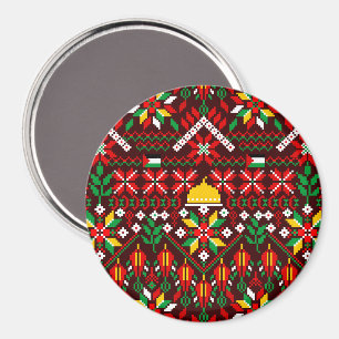 Aimant Palestine Tatreez Broderie traditionnelle
