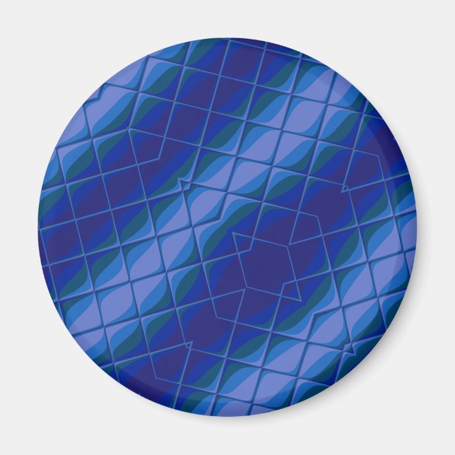 Aimant palette indigo (Devant)