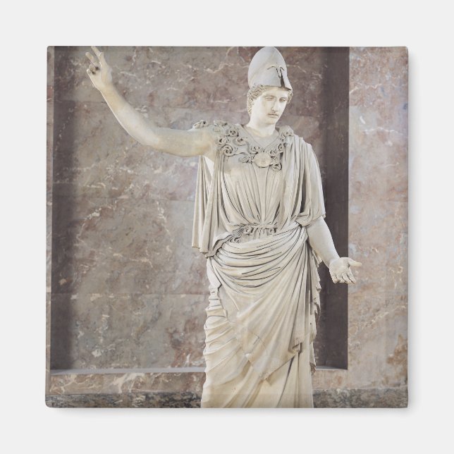 Aimant Pallas de Velletri, statue d'Athéna casqué (Devant)