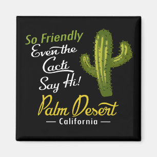 Aimant Palm Desert Cactus Funny Retro