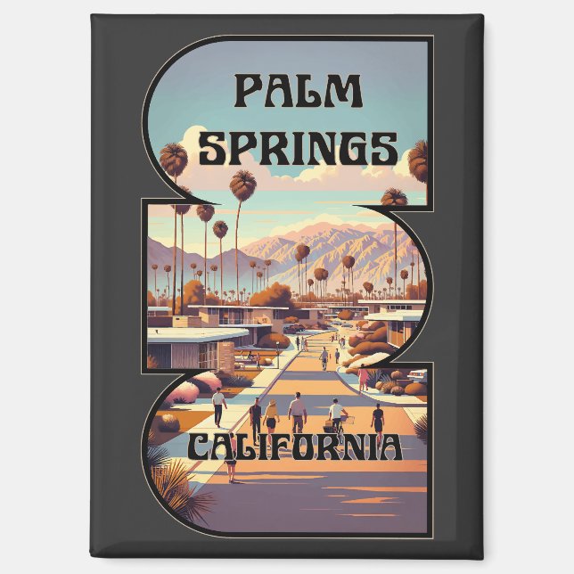 Aimant Palm Springs, Californie (Recto)