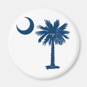 Aimant Palmetto bleu