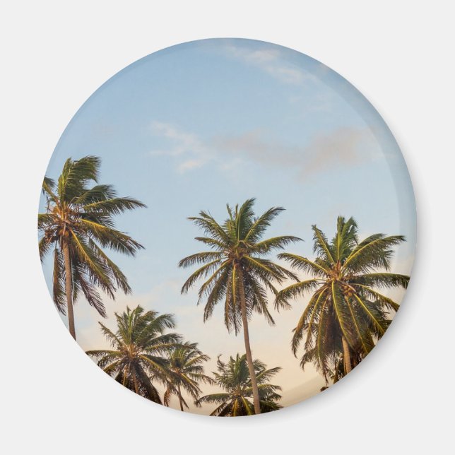 Aimant Palmiers de vacances tropicaux (Devant)