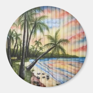 AIMANT PALMIERS TROPICAUX AVEUGLES DE PLAGE