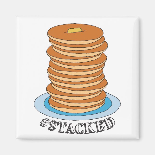 Aimant Pancakes Pancakes Clipart Pancake À Pile Complète (Devant)