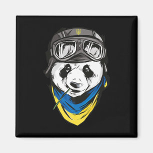 Aimant Panda drapeau ukrainien souvenir ukrainien ukraini
