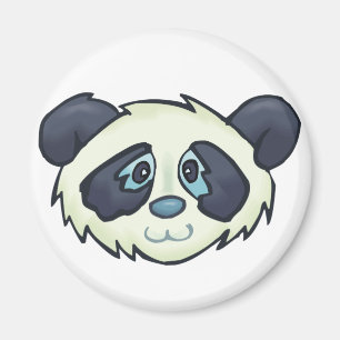 Aimant Panda pelucheux